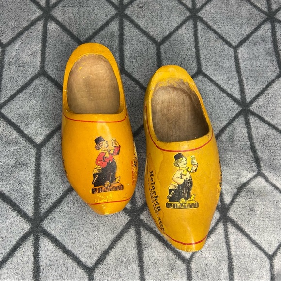Vintage 1960s Heineken Holland Beer Wooden Clogs Advertisements B1 - Picture 3 of 8